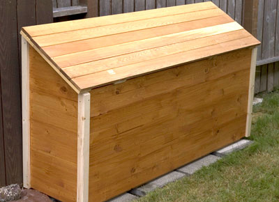 Outdoor Firewood Box Plans