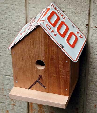 License Plate Birdhouse