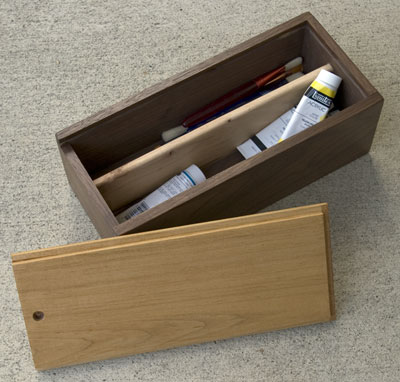 Paint Supply Box Lid Off