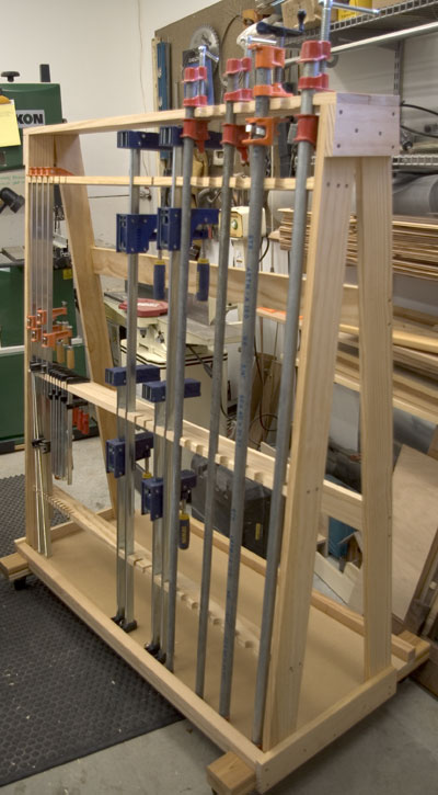 Wood Clamp Storage Rack Plans