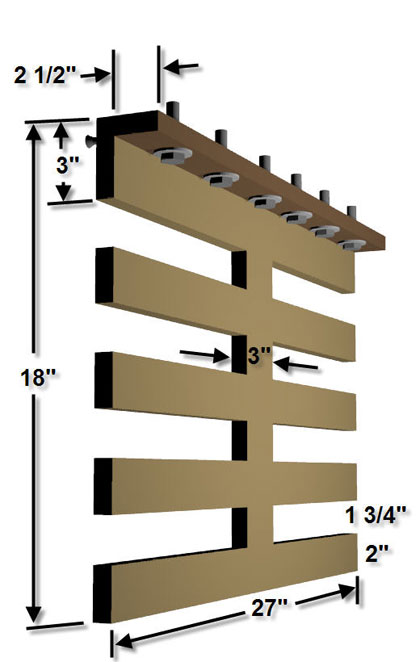 Wood Storage Rack