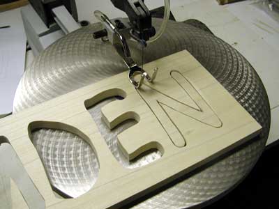 Cut out letter openings