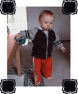 Taking his first steps