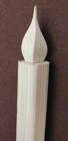 Cutting the Wood Candle