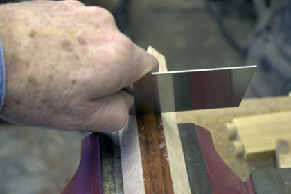 Scrape the edges