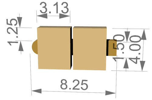 Door Latch Dimensions