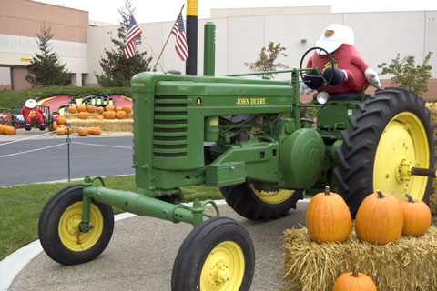 A Jelly Belly on an old John Deer Tractor